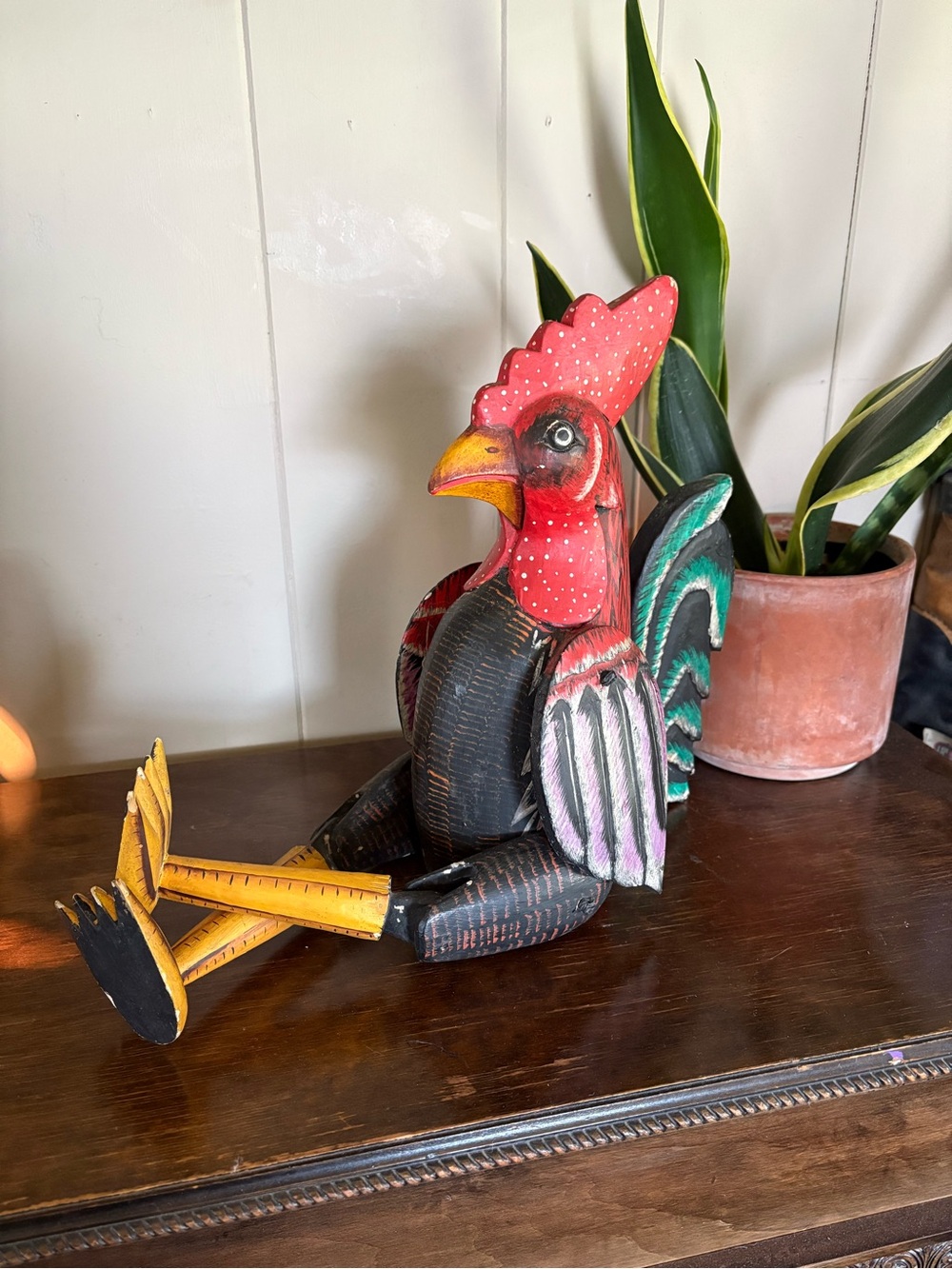 Antique Wooden Rooster